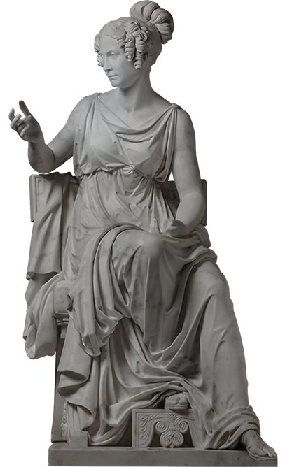 Скульптура Александры до реставрации